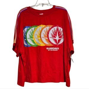Guardians of the Galaxy Cosmic Rewind T-Shirt Red Retro Tee NWT Marvel Disney 1X